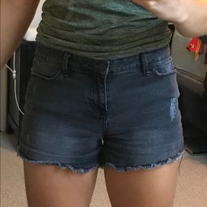 Calvin Klein black denim shorts
